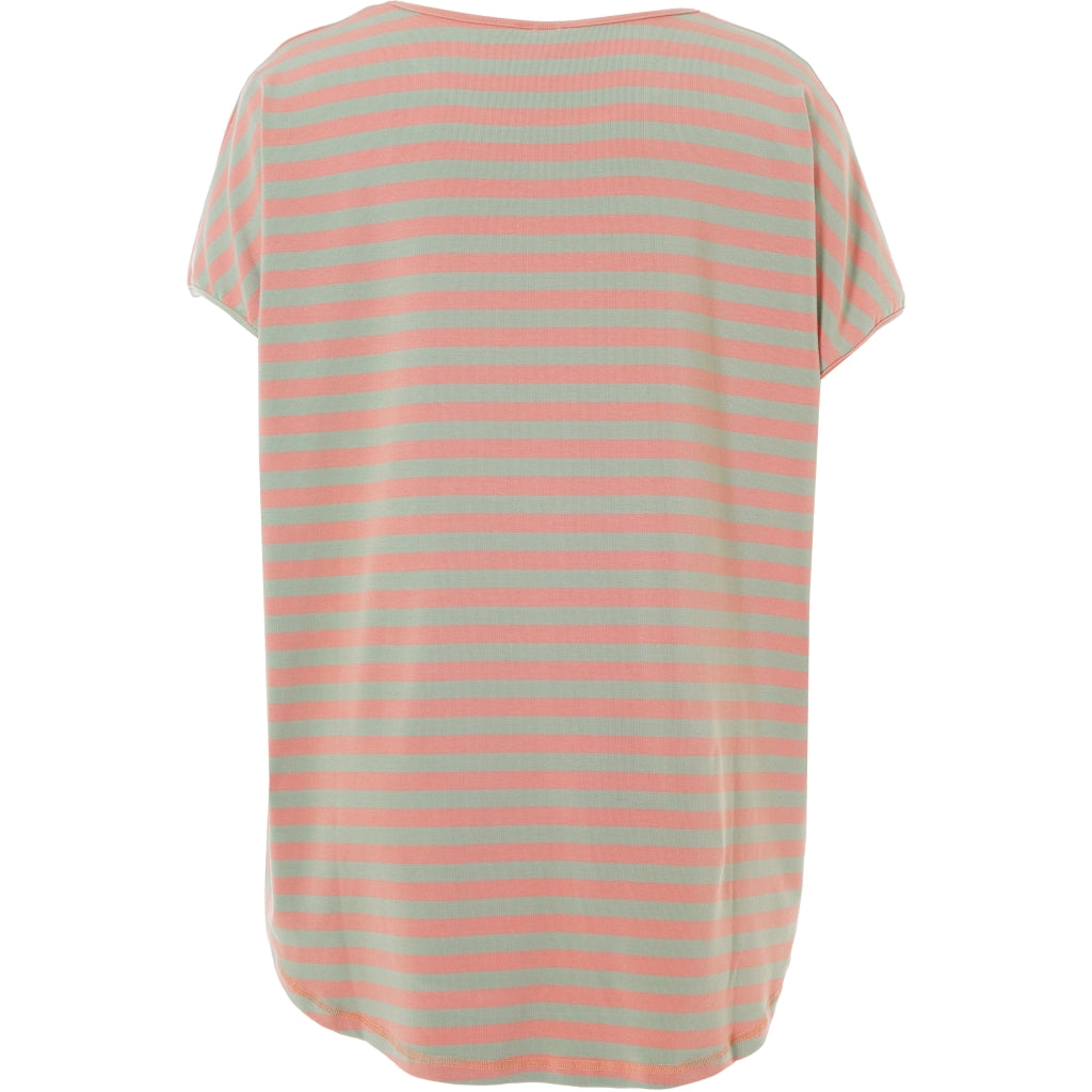 Gozzip Woman GGitte T-shirt T-Shirt Coral/Green