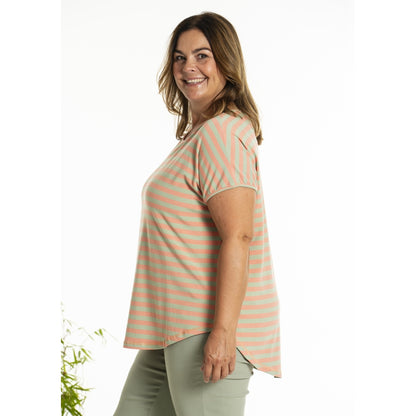 Gozzip Woman GGitte T-shirt T-Shirt Coral/Green