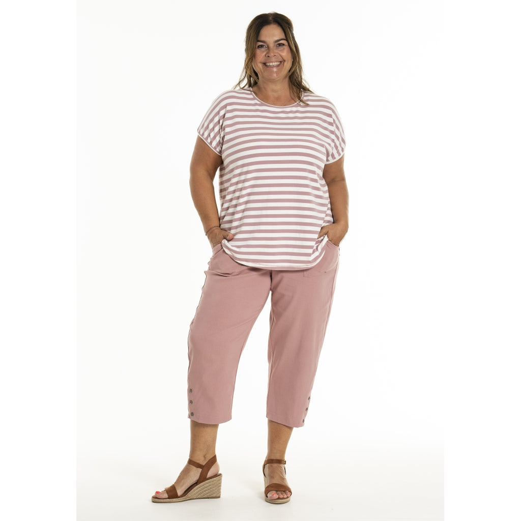 Gozzip Woman GGitte T-shirt T-Shirt Offwhite/Rose