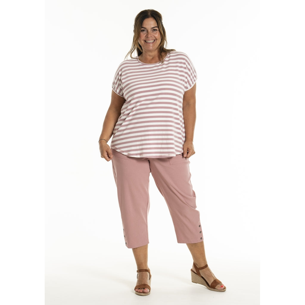 Gozzip Woman GGitte T-shirt T-Shirt Offwhite/Rose