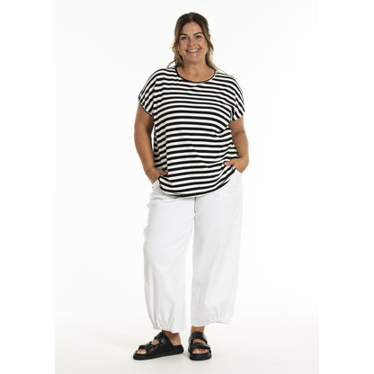 Gozzip Woman GGitte T-shirt T-Shirt Offwhite/black