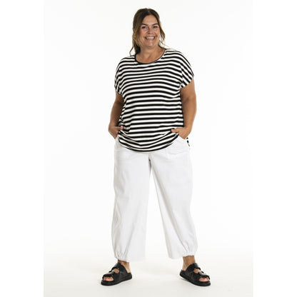 Gozzip Woman GGitte T-shirt T-Shirt Offwhite/black