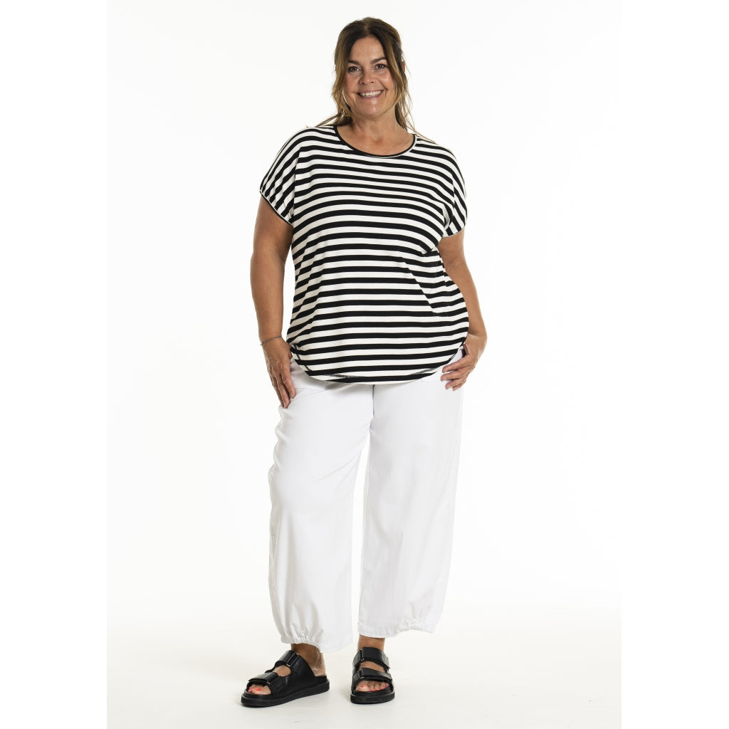 Gozzip Woman GGitte T-shirt T-Shirt Offwhite/black