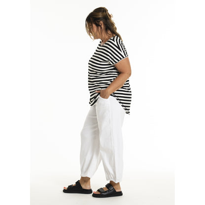 Gozzip Woman GGitte T-shirt T-Shirt Offwhite/black