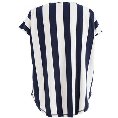 Gozzip Woman GGitte T-shirt striped T-Shirt White/Navy stripe