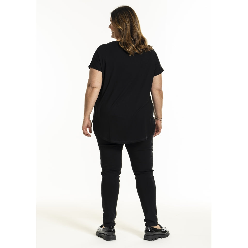 Gozzip Woman GGitte T-shirt with print T-Shirt Black