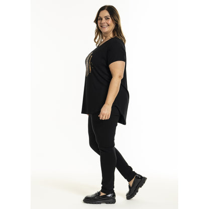 Gozzip Woman GGitte T-shirt with print T-Shirt Black