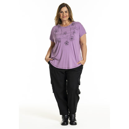 Gozzip Woman GGitte T-shirt with print T-Shirt Orchid