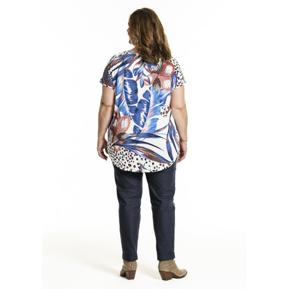 Gozzip Woman GGitte T-shirt with print T-Shirt Blue print