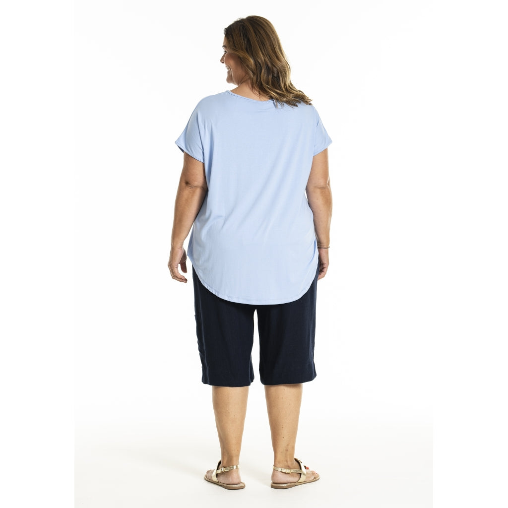 Gozzip Woman GGitte T-shirt with print T-Shirt Angel Blue