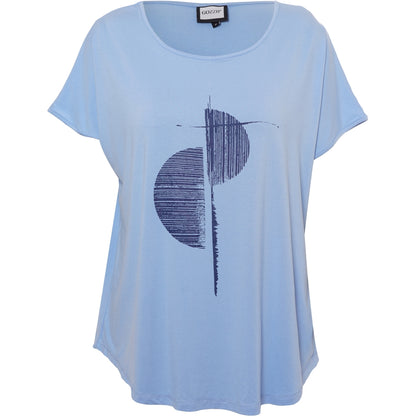 Gozzip Woman GGitte T-shirt with print T-Shirt Angel Blue