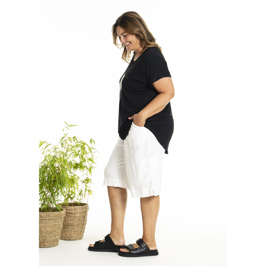 Gozzip Woman GGitte T-shirt with print T-Shirt Black