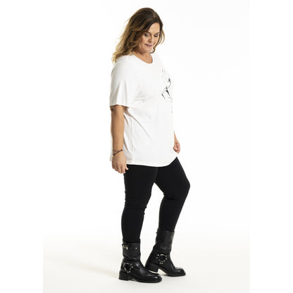 Gozzip Woman GGitte T-shirt with print T-Shirt White