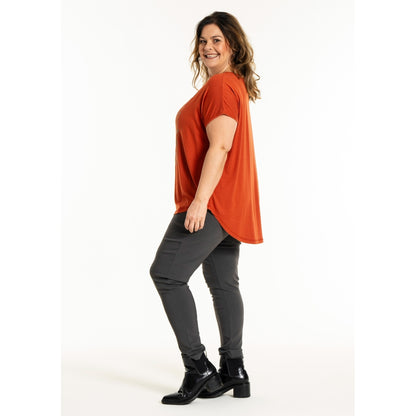 Gozzip Woman GGitte T-shirt with print T-Shirt Pumpkin