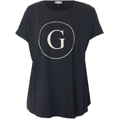 Gozzip Woman GGitte T-shirt with print T-Shirt Black