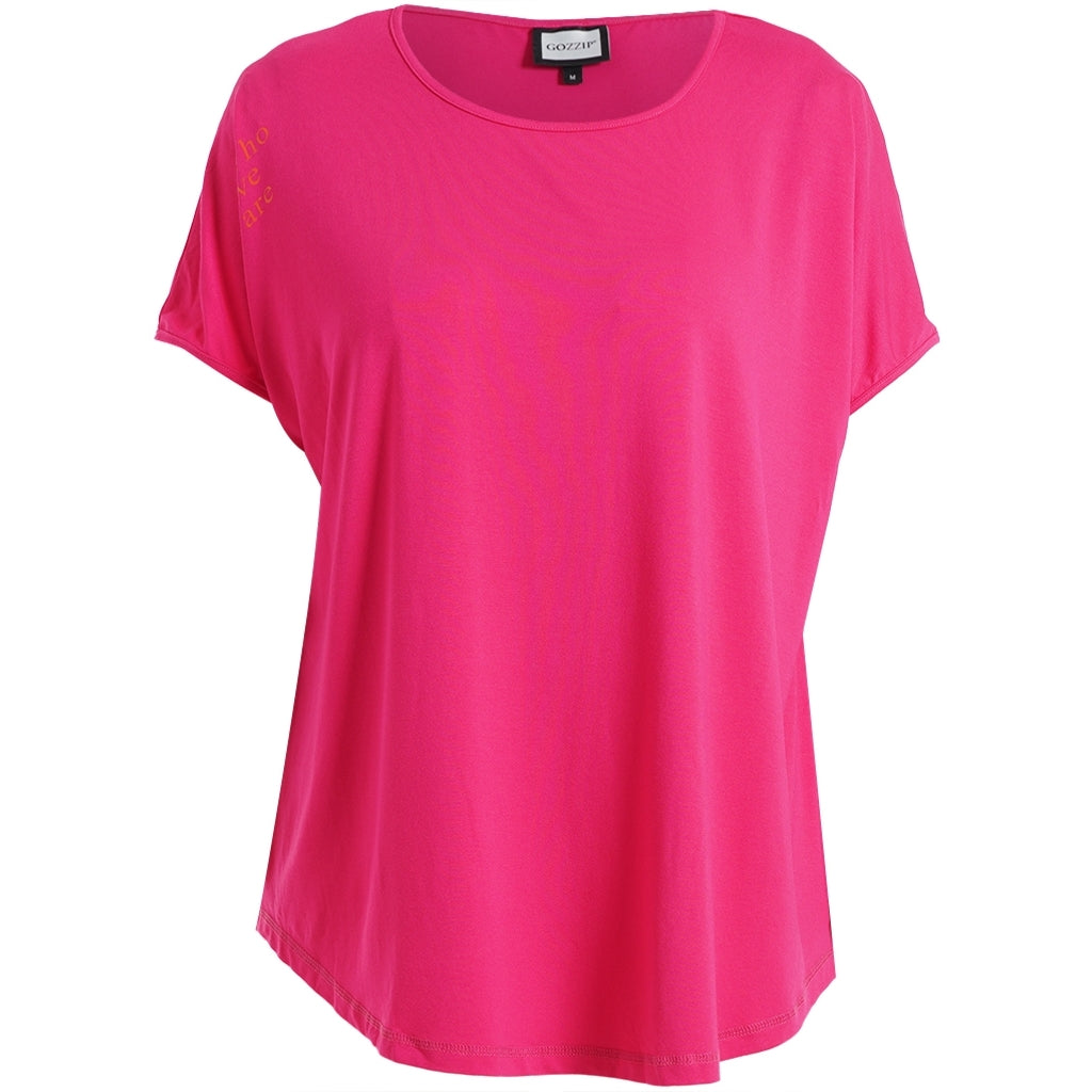 Gozzip Woman GGitte T-shirt with print T-Shirt Pink