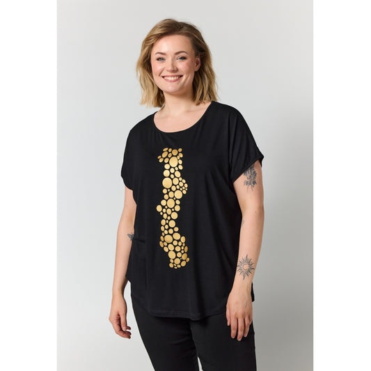 Gozzip Woman GGitte T-shirt with print T-Shirt Black