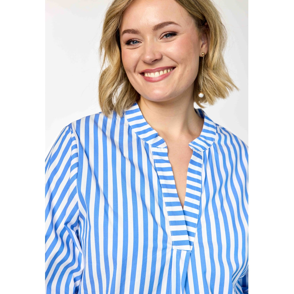 Gozzip Woman GGrethe Blouse Blouse Blue Stripe