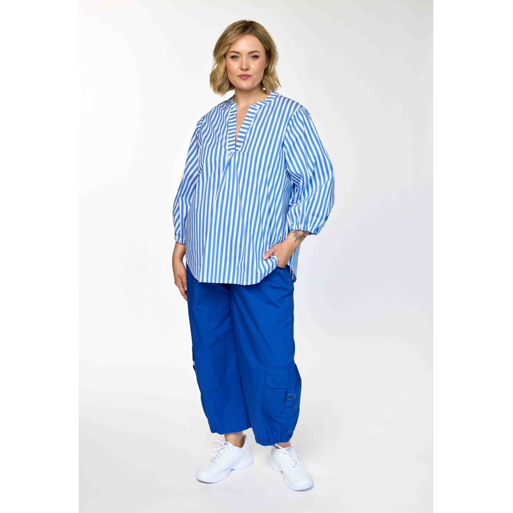 Gozzip Woman GGrethe Blouse Blouse Blue Stripe