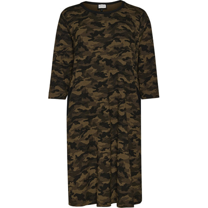 Gozzip Woman GGry Dress with tape Dress Army
