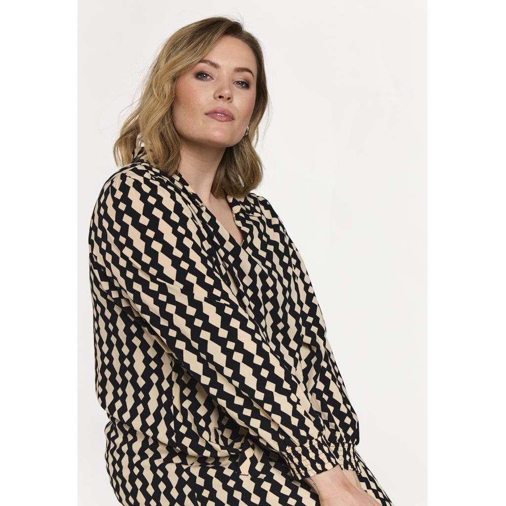 Gozzip Woman GGyda Tunic Tunic Black/Offwhite