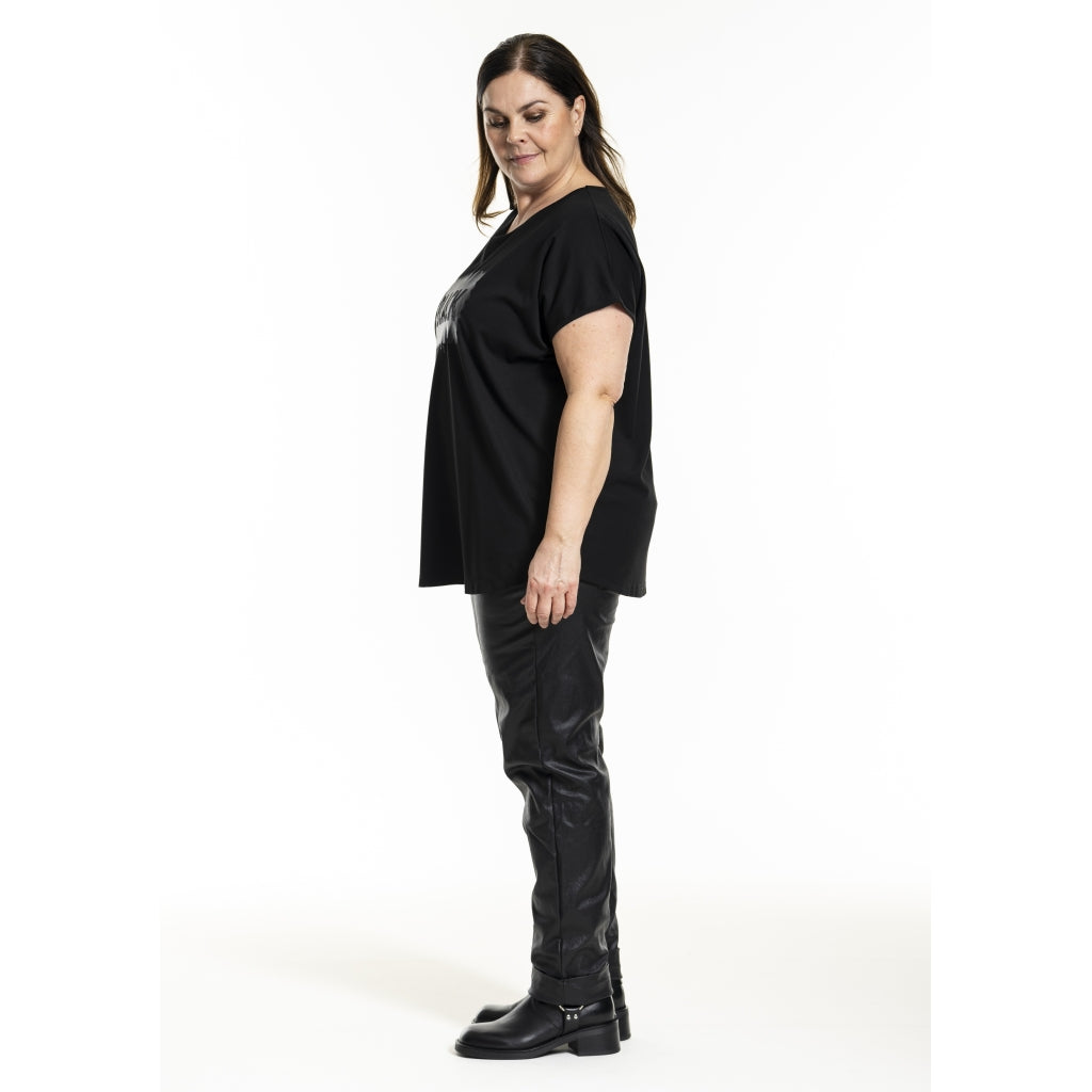 Gozzip Woman GHensia T-Shirt w print T-Shirt Black