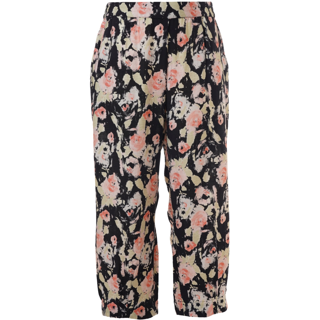 Gozzip Woman GIla Pants Pants Black printed