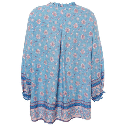 Gozzip Woman GIma Blouse Blouse Blue-Rose