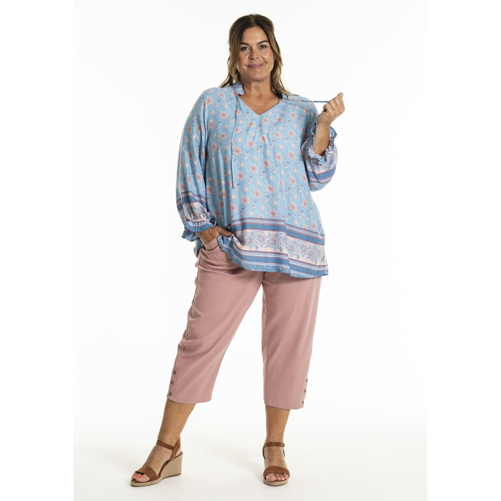 Gozzip Woman GIma Blouse Blouse Blue-Rose