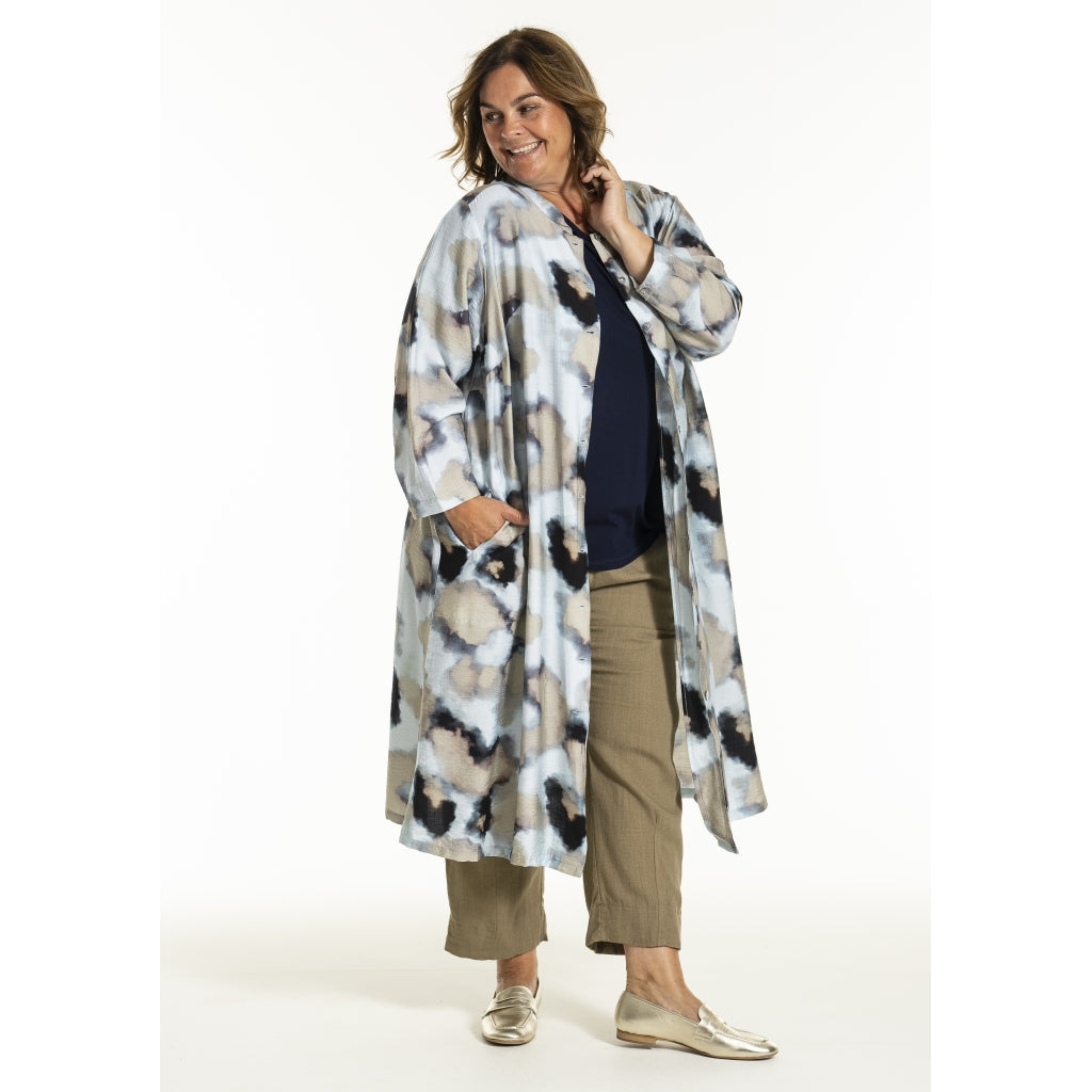 Gozzip Woman GJade Dress Dress Blue watercolor