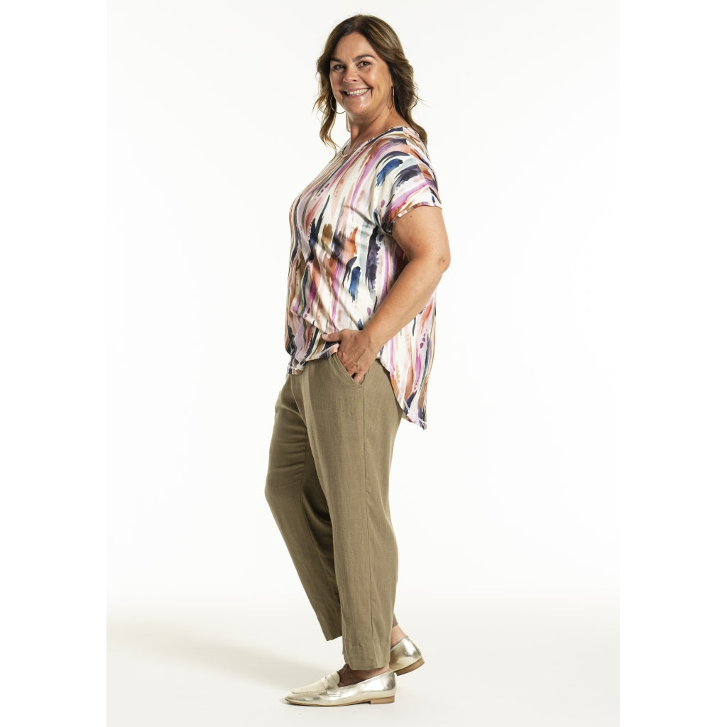 Gozzip Woman GJanni Pants Pants Clay