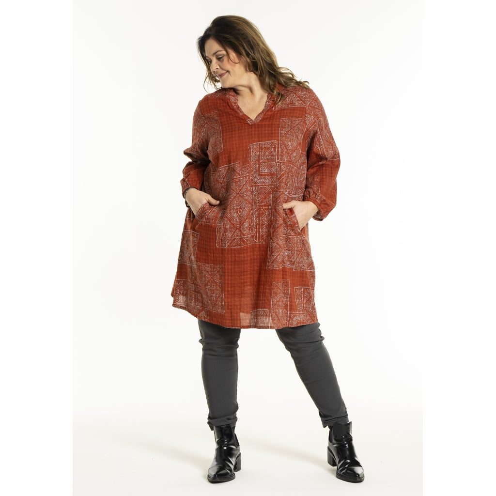 Gozzip Woman GJeana Tunic Tunic Dark Pumpkin