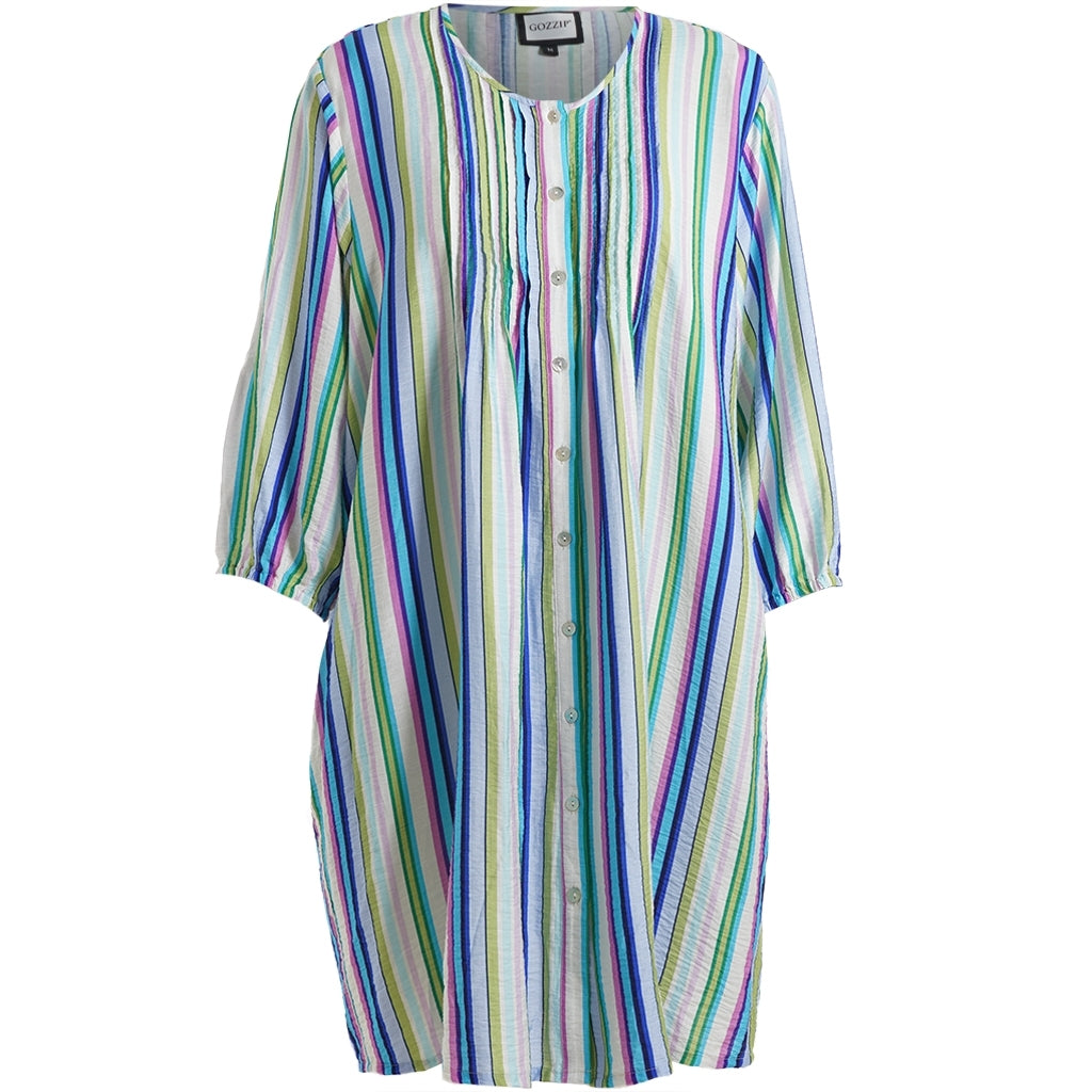 Gozzip Woman GJohanne Shirt Tunic Shirt Tunic Green Print