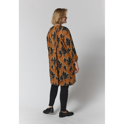 Gozzip Woman GJohanne Shirt Tunic Shirt Tunic Fall orange with black leave