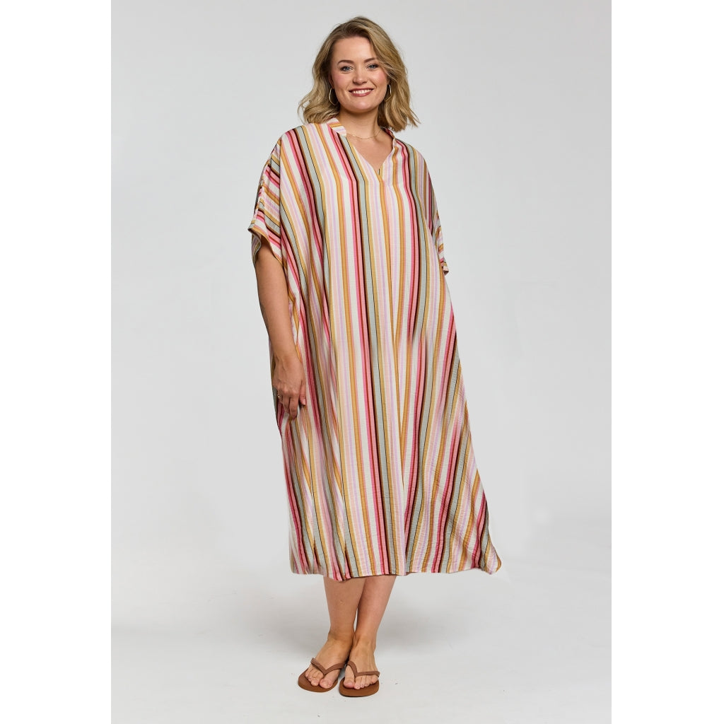 Gozzip Woman GJordan oversize tunic Oversize Tunic Pink Stripes