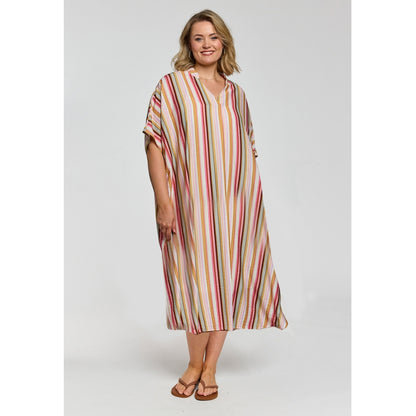 Gozzip Woman GJordan oversize tunic Oversize Tunic Pink Stripes