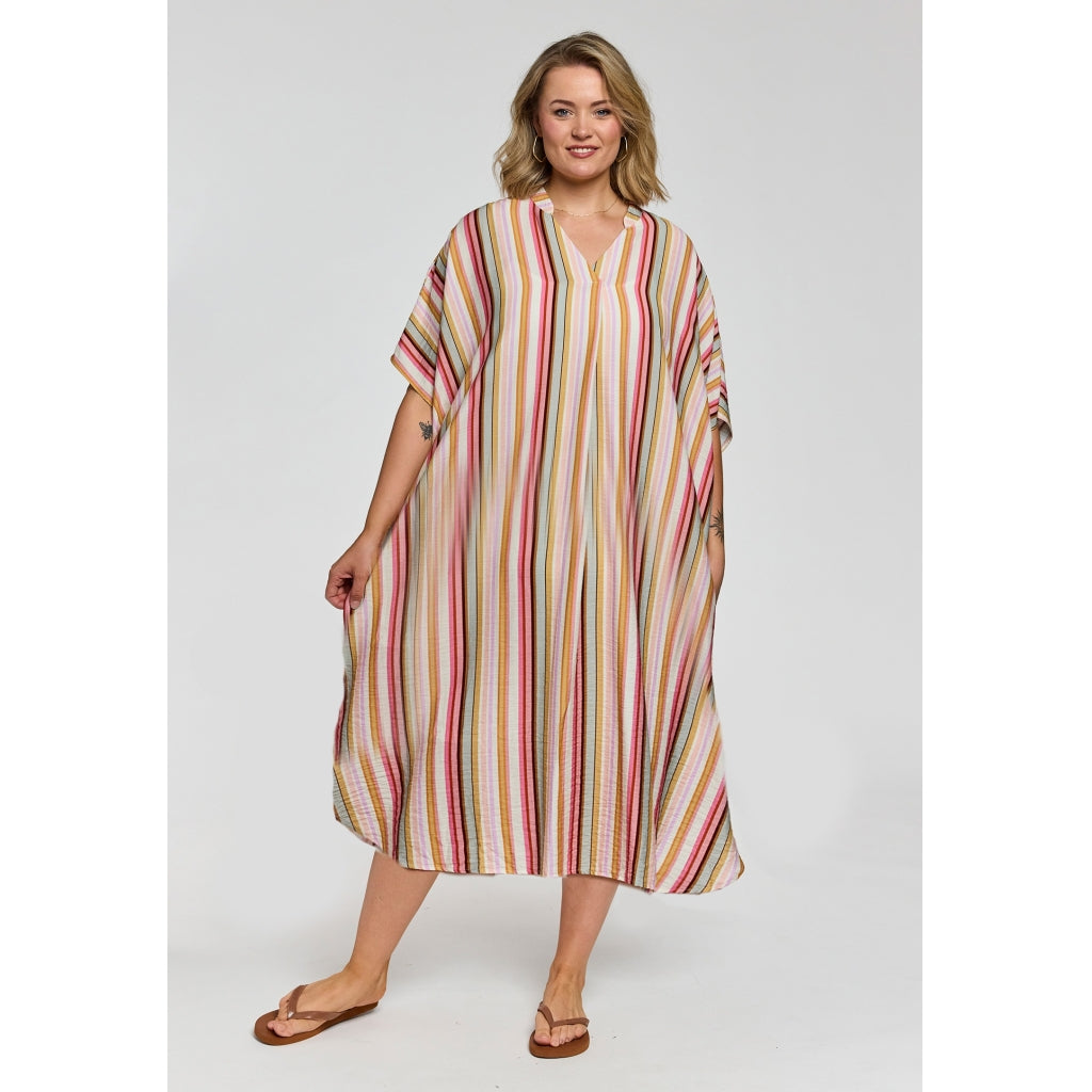 Gozzip Woman GJordan oversize tunic Oversize Tunic Pink Stripes