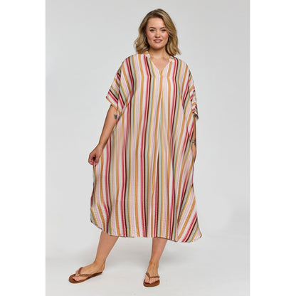 Gozzip Woman GJordan oversize tunic Oversize Tunic Pink Stripes