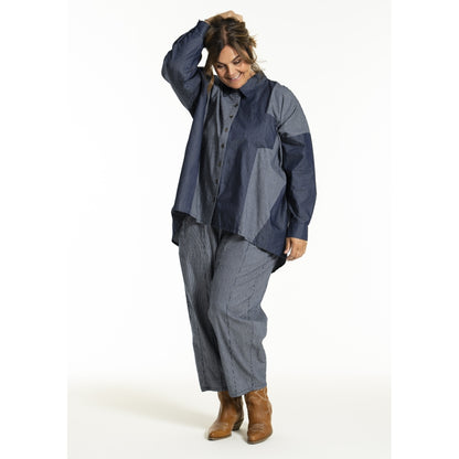 Gozzip Woman GJudit Oversized Shirt Oversize shirt Denim Blue