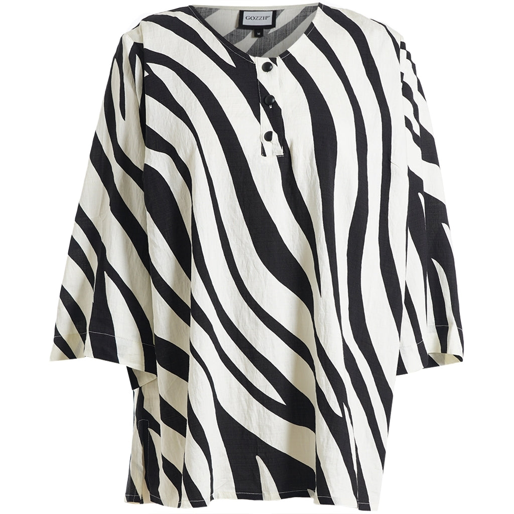 Gozzip Woman GJudy Blouse Blouse Black/Offwhite
