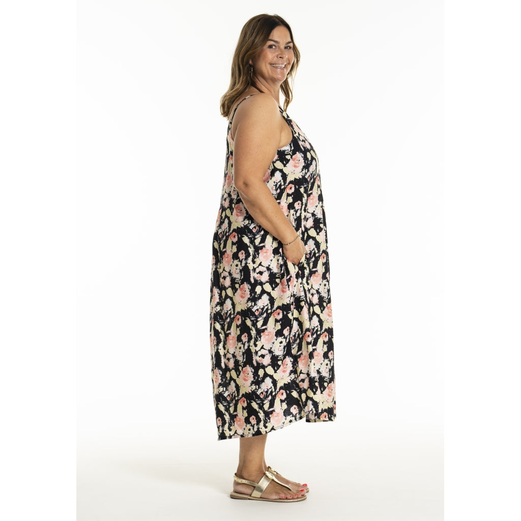 Gozzip Woman GKarole Strapdress Dress Black printed