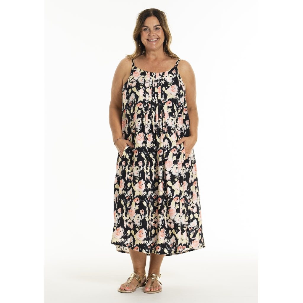 Gozzip Woman GKarole Strapdress Dress Black printed