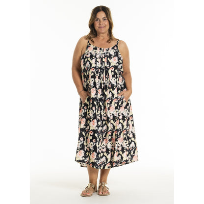 Gozzip Woman GKarole Strapdress Dress Black printed
