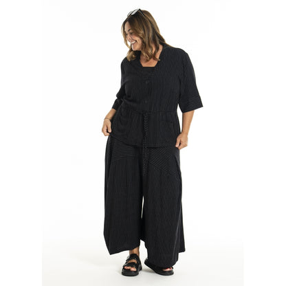 Gozzip Woman GKatarina Shirt Jacket Shirt Jacket Black Stripe