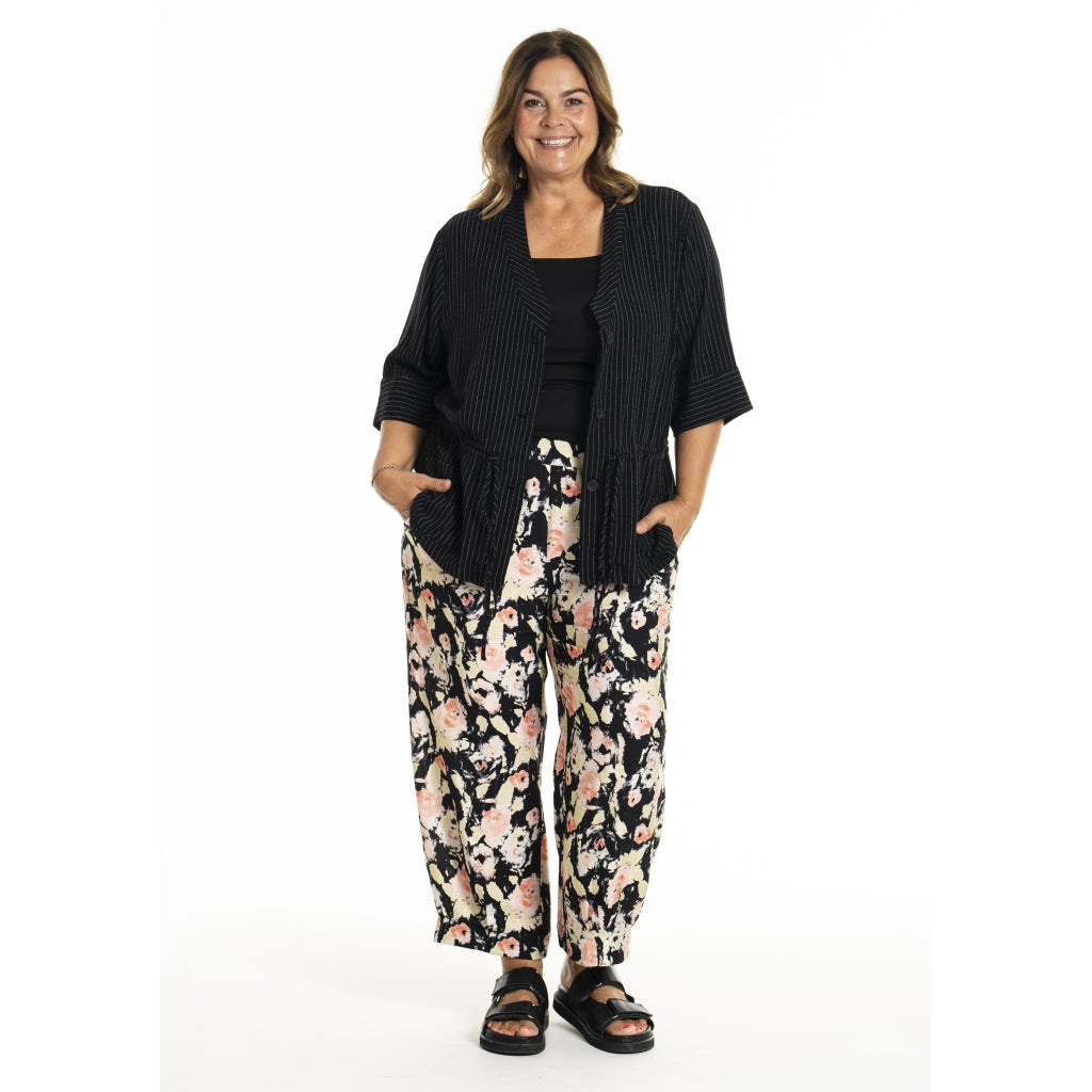 Gozzip Woman GKatarina Shirt Jacket Shirt Jacket Black Stripe