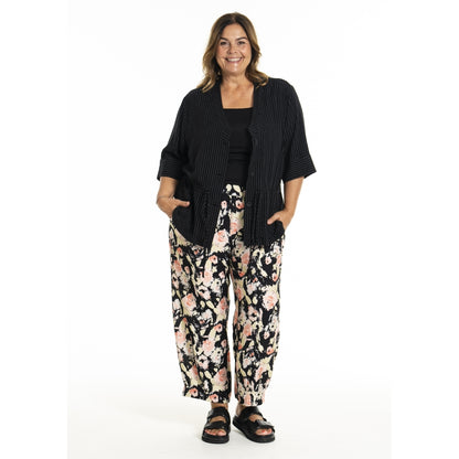 Gozzip Woman GKatarina Shirt Jacket Shirt Jacket Black Stripe