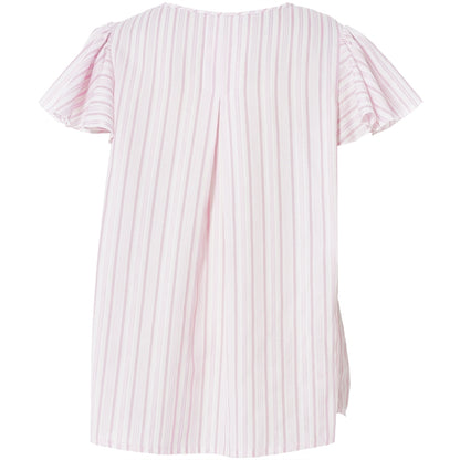 Gozzip Woman GKetti Top Top White with pink stripe