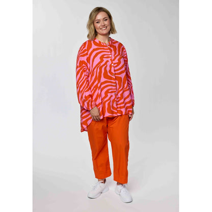 Gozzip Woman GKristina Shirt Shirt Pink/Orange