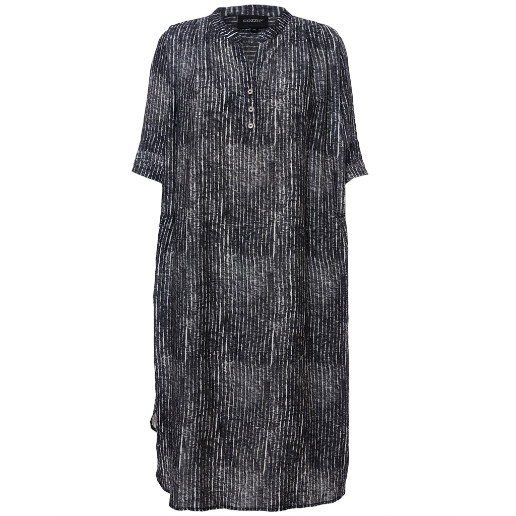 Gozzip Woman GLaila Tunic/Dress Tunic/Dress Black/White
