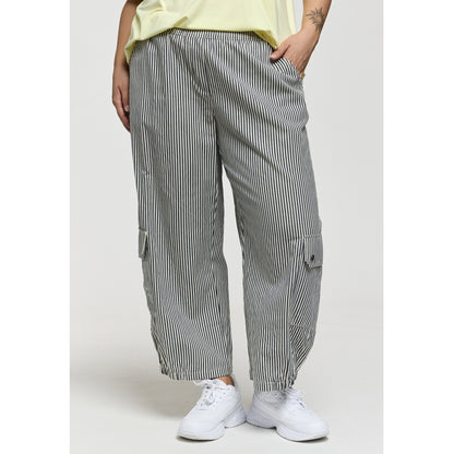 Gozzip Woman GLilli cargo pants Pants Blue/White stripe